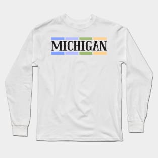 MICHIGAN ART Long Sleeve T-Shirt